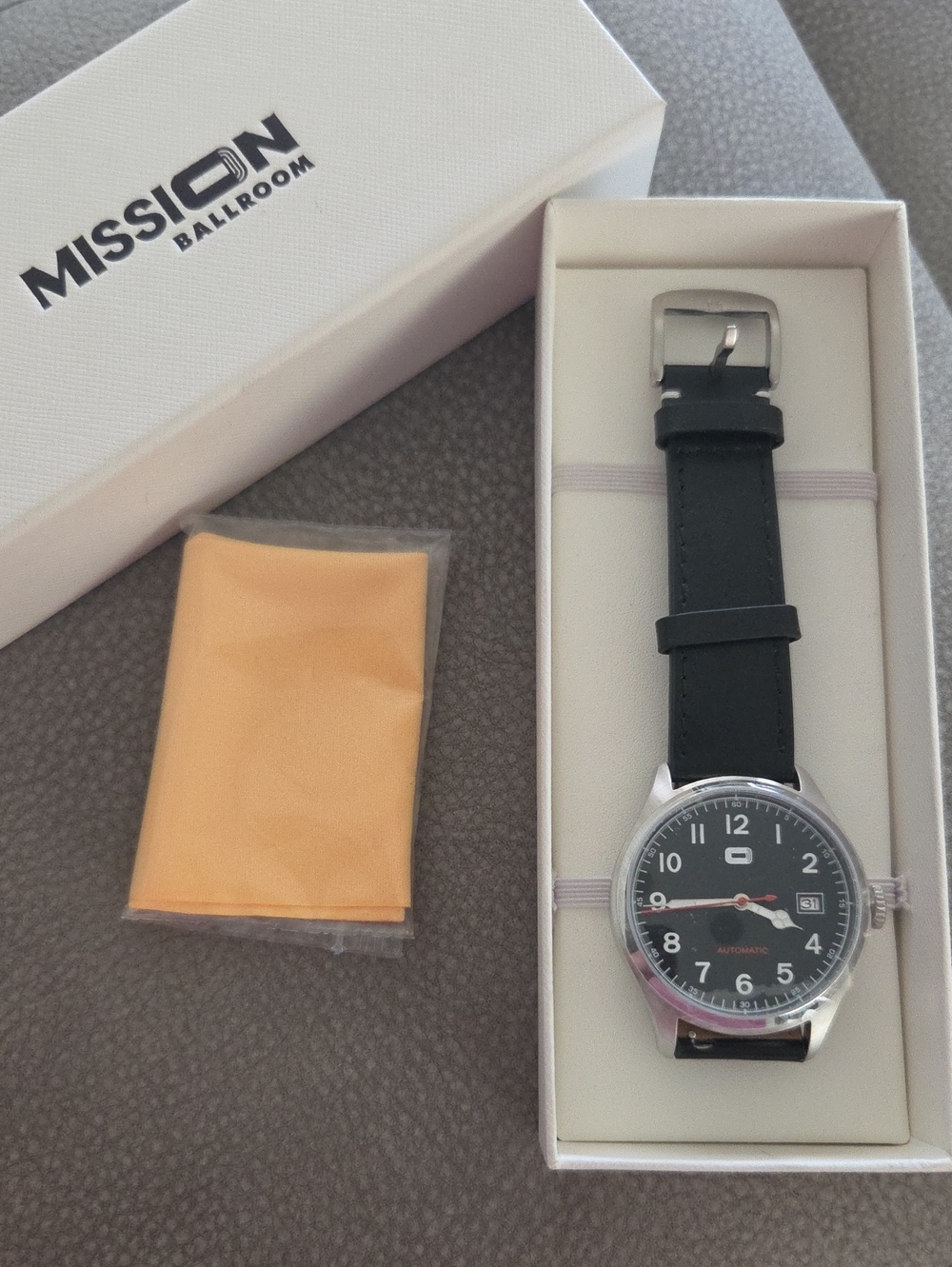 Ballroom Men's Black Leather Strap Watch -Mac Demarco Sold Out DENVER CO